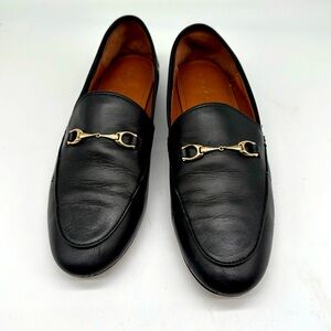 Coach black nappa loafers 81/2